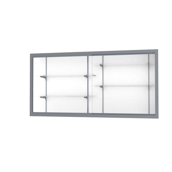 Ghent Recessed Wall Case 96x48x16, White 14408-WB-SN - main